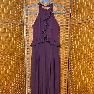 HALARA Plum Halter Jumpsuit